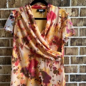 DKNY Multicolor Floral Dress